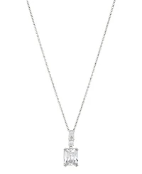 Eliot Danori Cubic Zirconia Emerald Shape Pendant Necklace 16" + 2" Extender