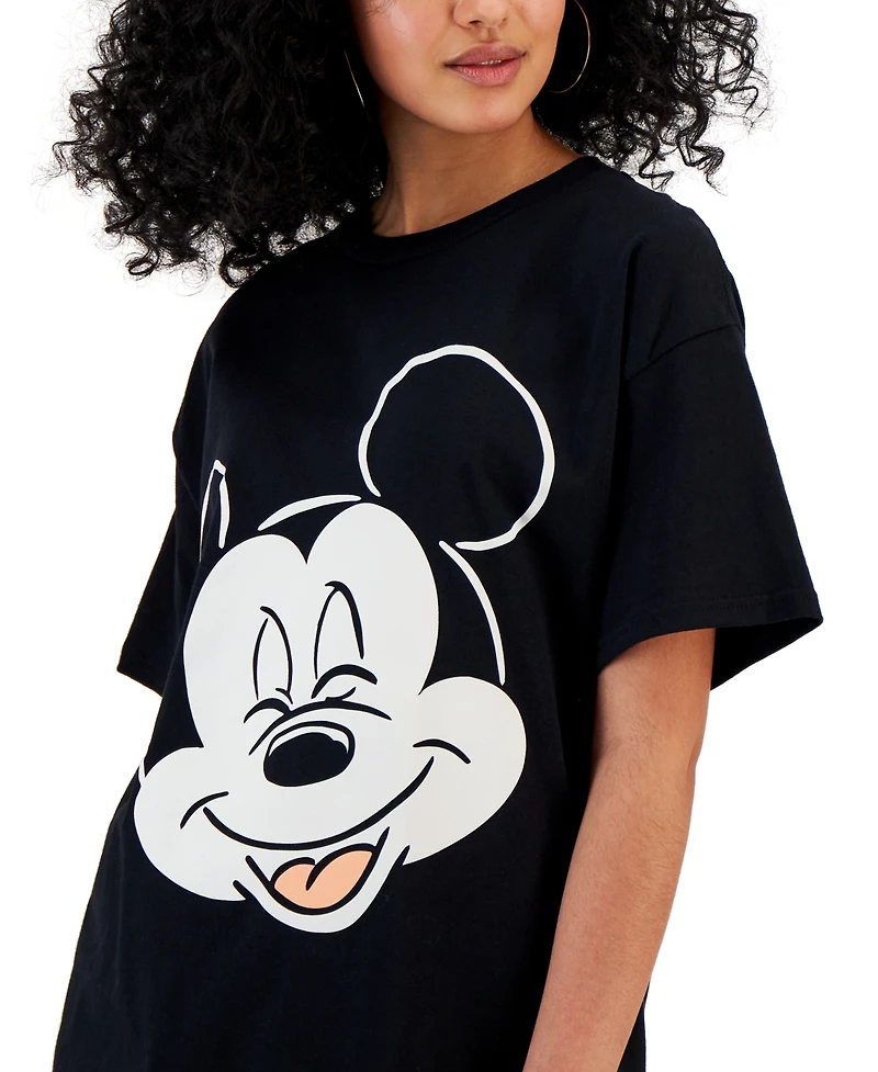 Disney Juniors' Mickey Graphic Face T-Shirt