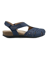 Earth Women's Birdine Cutout Flat Slingback Sandals
