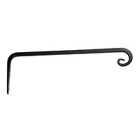 Hookery T90 Straight Hanger With Downturned Hook, Black, 10-Inch