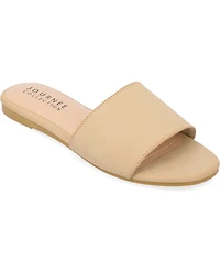 Journee Collection Women's Kolinna Slip On Flat Sandals