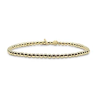 Bowood Lane Non-Tarnishing Gold filled, 3mm Gold Ball Stretch Bracelet