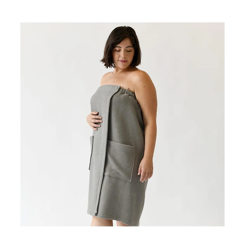Cozy Earth Women's Waffle Terry Bath Wrap