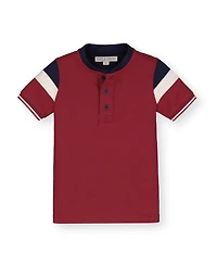 Hope & Henry Baby Boys Organic Cotton Short Sleeve Henley Tee