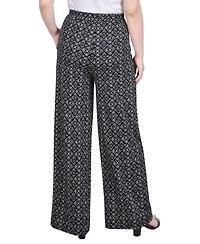 Ny Collection Petite Wide Leg Pull On Pants