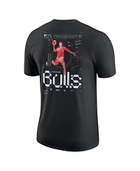 Men's Nike Black Chicago Bulls Courtside Air Traffic Control Max90 T-shirt