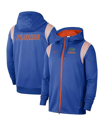 Men's Nike Royal Florida Gators 2022 Sideline Lockup Performance Full-Zip Hoodie Jacket
