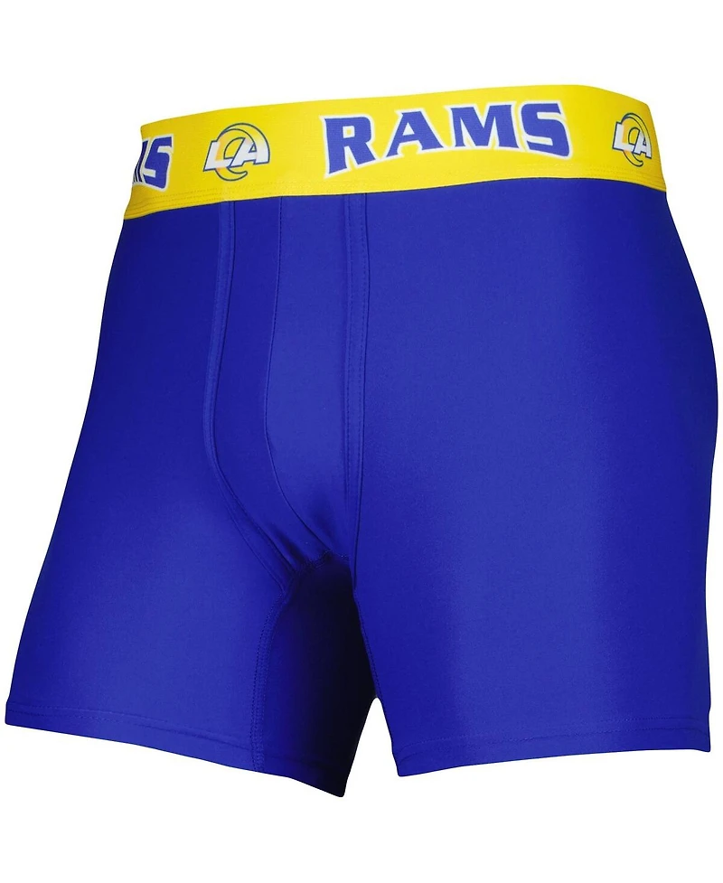 Men's Concepts Sport Royal, Gold Los Angeles Rams 2-Pack Boxer Briefs Set