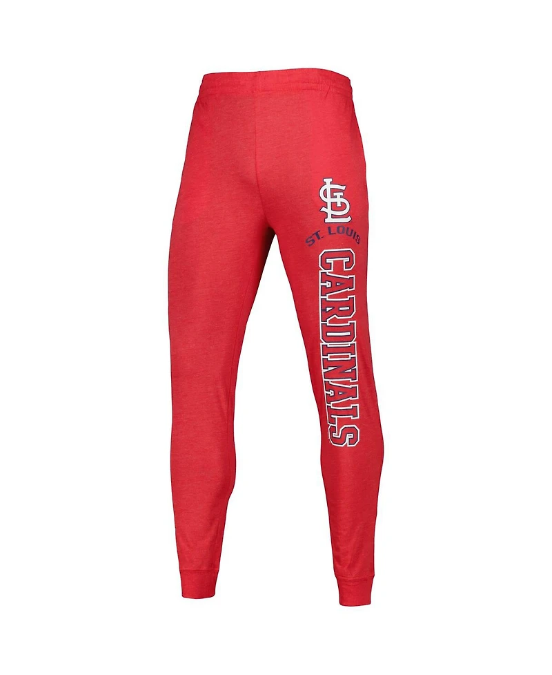 Men's Concepts Sport Heather Red, Charcoal St. Louis Cardinals Meter Pullover Hoodie and Joggers Set