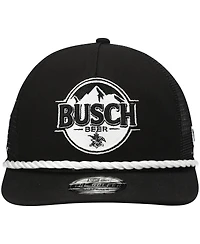 Men's New Era Black Kevin Harvick Golfer Snapback Hat