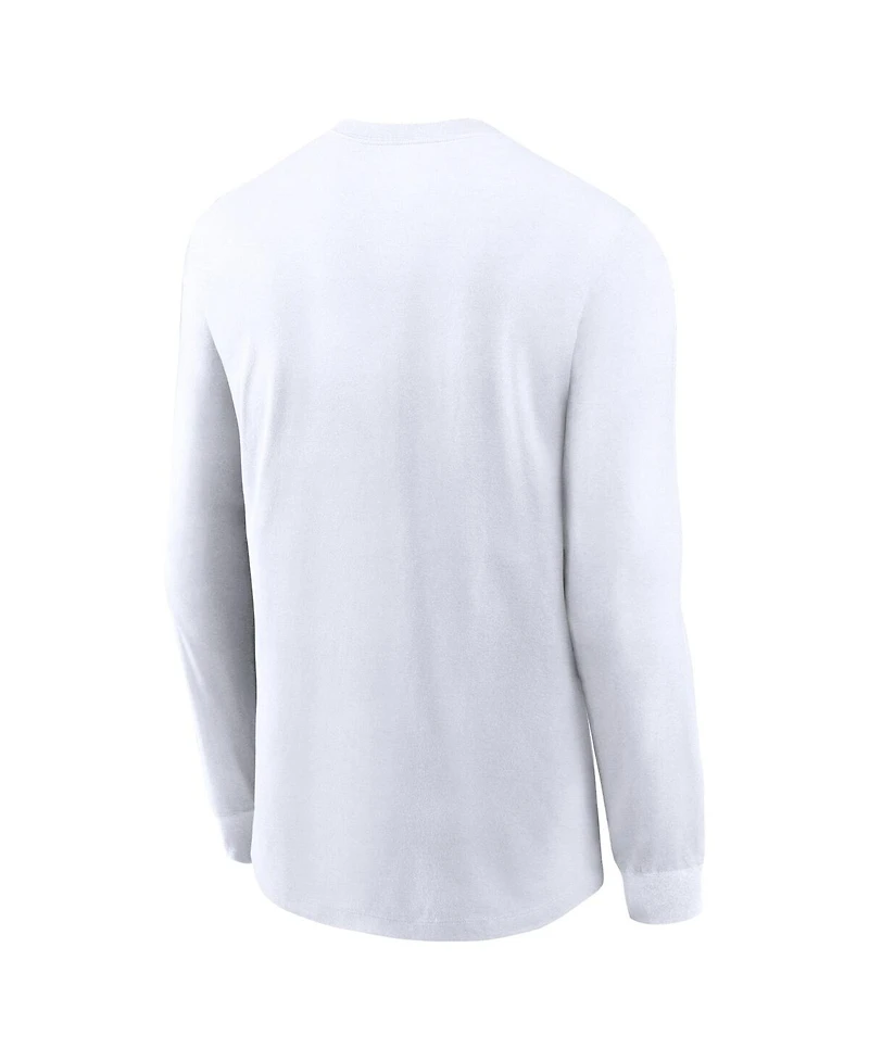 Men's Nike Silver Seattle Seahawks Sideline Infograph Lock Up Performance Long Sleeve T-shirt