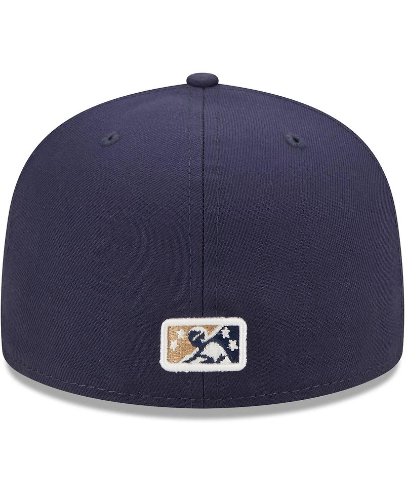 Men's New Era Navy San Antonio Missions Authentic Collection Team Home 59FIFTY Fitted Hat