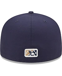 Men's New Era Navy San Antonio Missions Authentic Collection Team Home 59FIFTY Fitted Hat