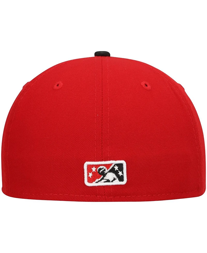 Men's New Era Red Richmond Flying Squirrels Authentic Collection Team Alternate 59FIFTY Fitted Hat