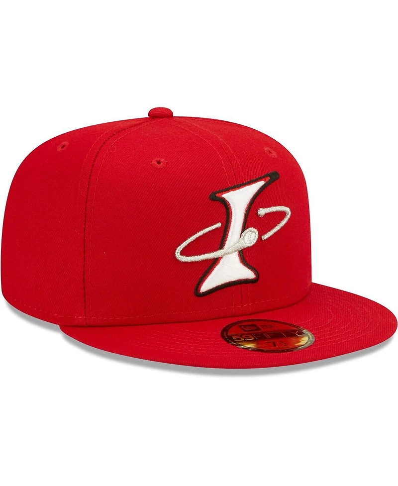 Men's New Era Red Albuquerque Isotopes Alternate Logo Authentic Collection 59FIFTY Fitted Hat