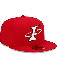 Men's New Era Red Albuquerque Isotopes Alternate Logo Authentic Collection 59FIFTY Fitted Hat