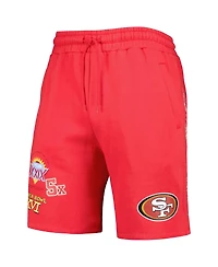 Men's New Era Scarlet San Francisco 49ers Historic Champs Shorts