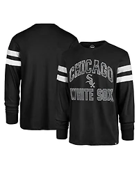 Men's '47 Brand Black Chicago White Sox Irving Long Sleeve T-shirt