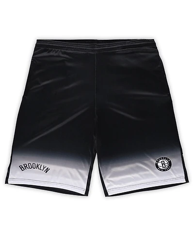 Men's Fanatics Black Brooklyn Nets Big and Tall Fadeaway Shorts