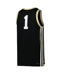 Men's Nike #1 Black Vanderbilt Commodores Replica Basketball Jersey