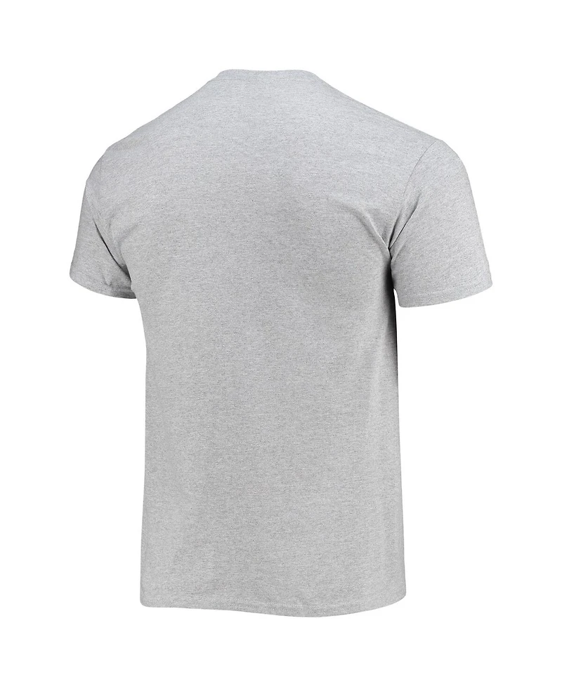 Men's Checkered Flag Sports Heathered Gray Wood Brothers Racing Vintage-Inspired T-shirt