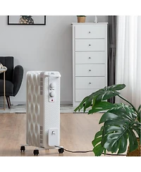 1500W Oil-Filled Heater Portable Radiator Space Heater