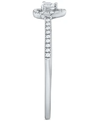 Diamond Teardrop Halo Engagement Ring (1/4 ct. t.w.) 14k White, Yellow or Rose Gold