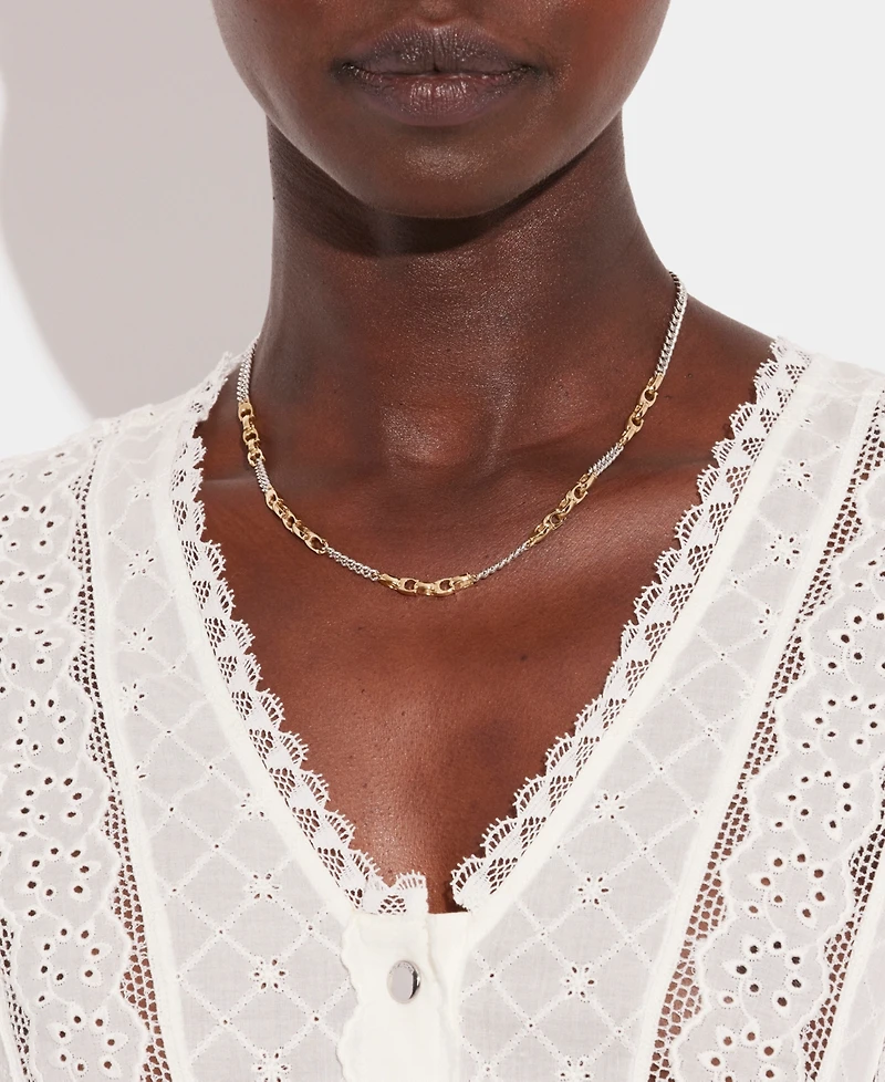 Coach Signature Mixed Chain Necklace
