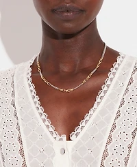Coach Signature Mixed Chain Necklace