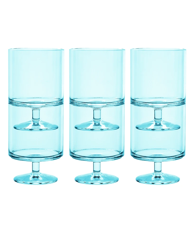 Abode Homewares Stacking Wine Goblet Set of 6