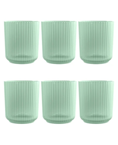 Abode Homewares Polypropylene Mesa Double Old Fashion Set of 6