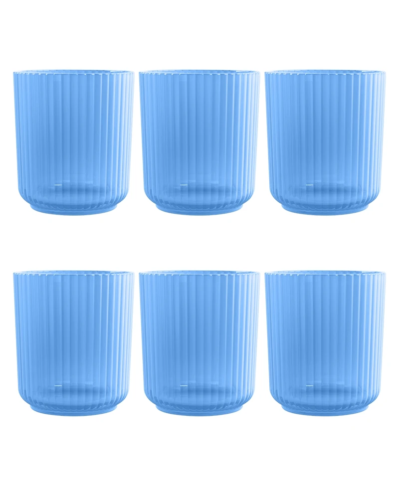 Abode Homewares Polypropylene Mesa Double Old Fashion Set of 6