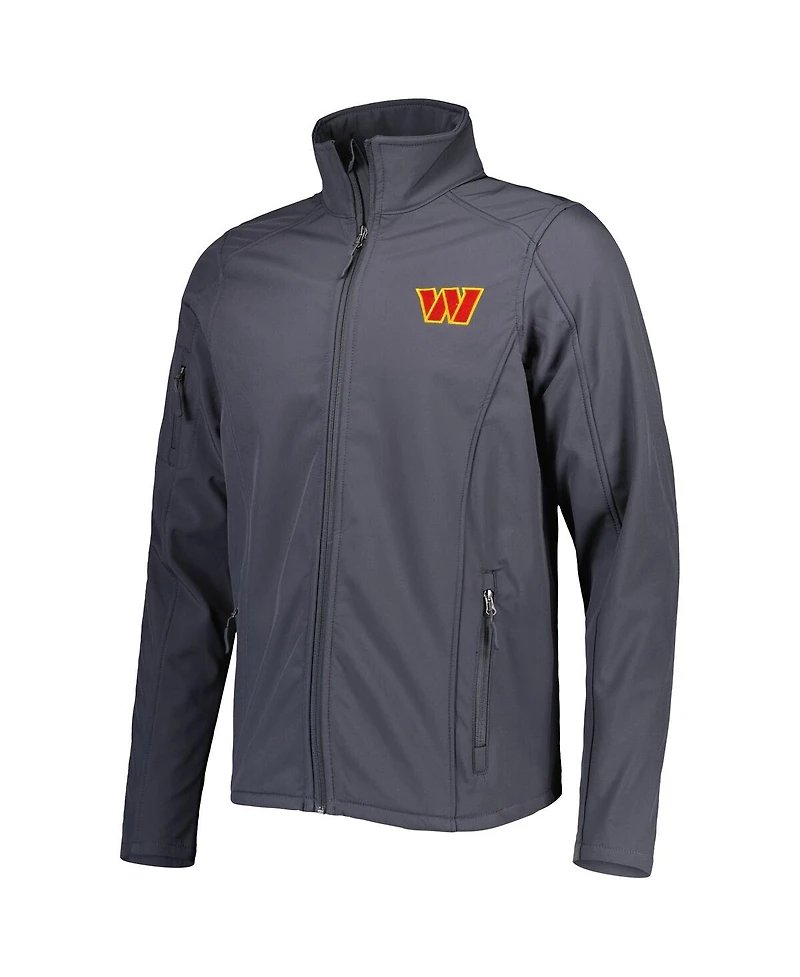 Men's Dunbrooke Charcoal Washington Commanders Sonoma Softshell Full-Zip Jacket