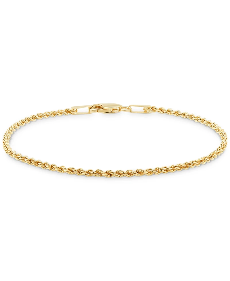 Children's Glitter Rope Bracelet in 14k Yellow Gold