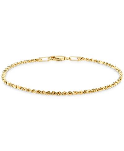 Children's Glitter Rope Bracelet in 14k Yellow Gold