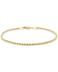 Children's Glitter Rope Bracelet in 14k Yellow Gold