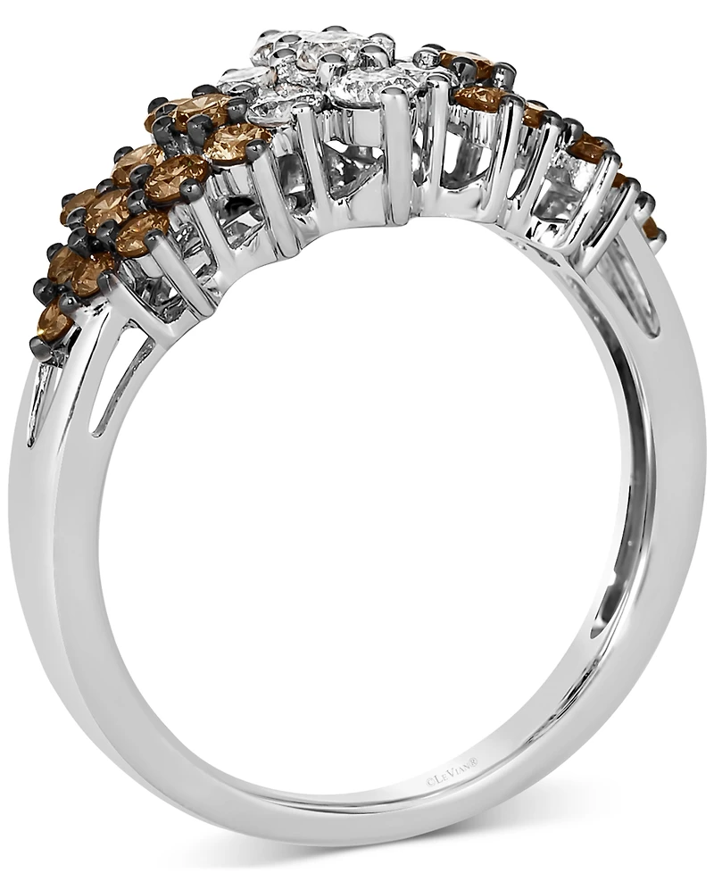 Le Vian Chocolate Ombre Diamond Cluster Ring (1 ct. t.w.) 14k Rose Gold, White Gold or Yellow