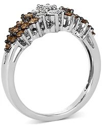Le Vian Chocolate Ombre Diamond Cluster Ring (1 ct. t.w.) 14k Rose Gold, White Gold or Yellow
