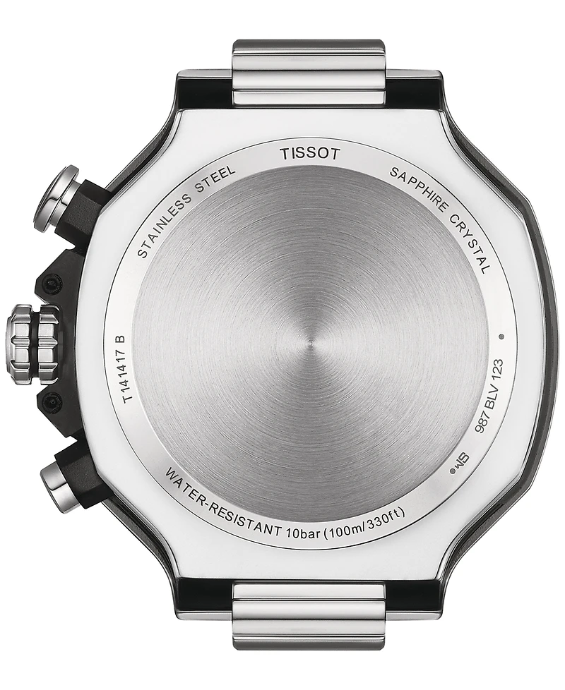 Tissot Men's Swiss Chronograph T-Race Stainless Steel Bracelet Watch 45mm