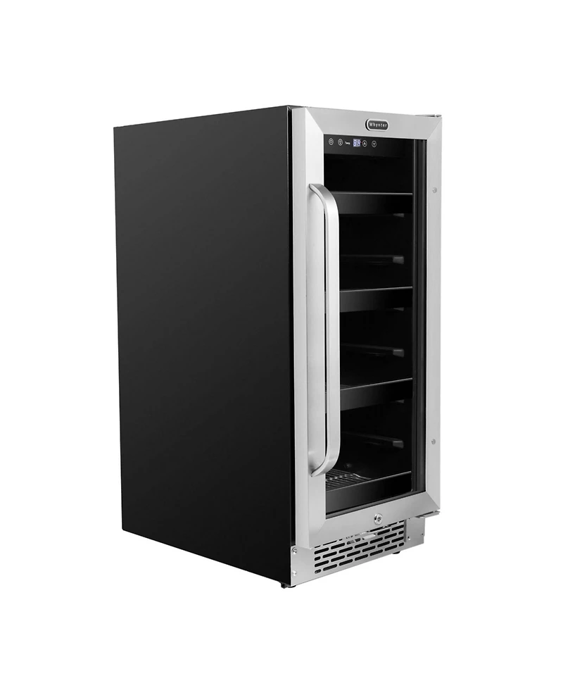 Whynter 15 inch Built-In 80 Can Undercounter StainlessSteel Beverage Refrigerator