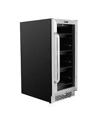 Whynter 15 inch Built-In 80 Can Undercounter StainlessSteel Beverage Refrigerator