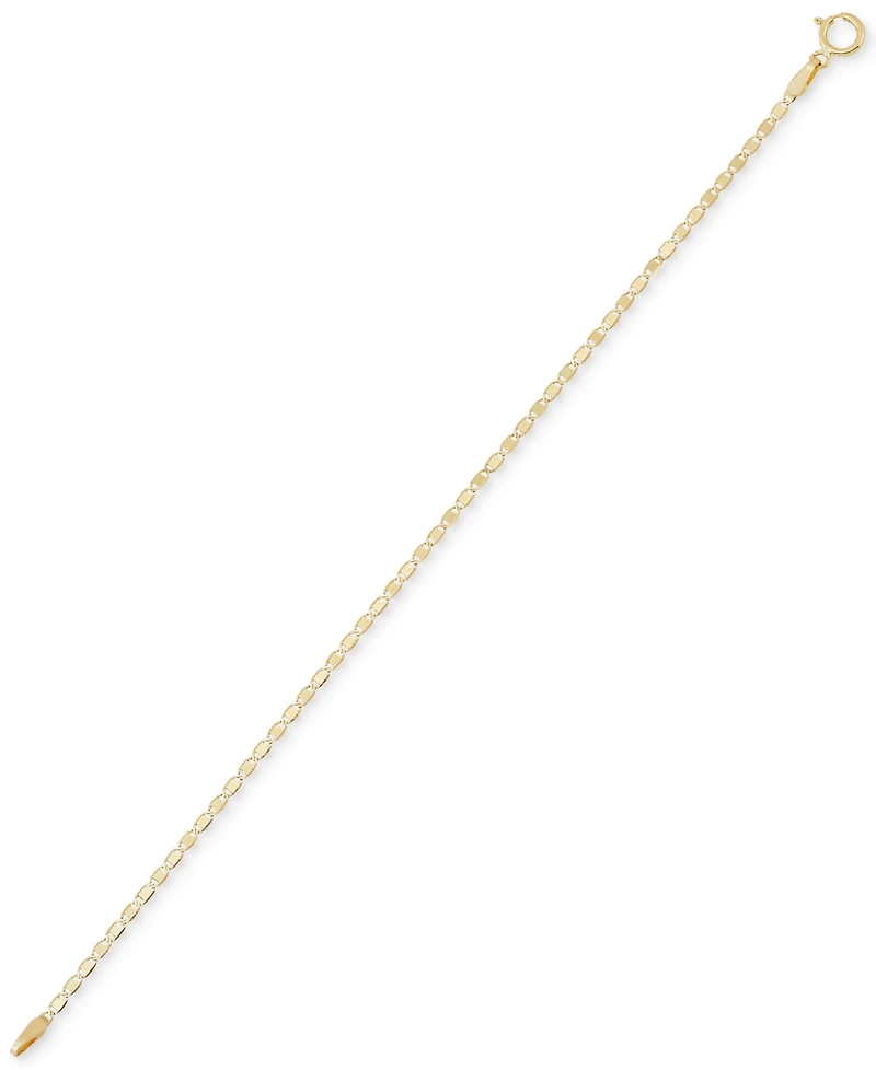 Children's Polished Valentino Link Bracelet in 14k Gold