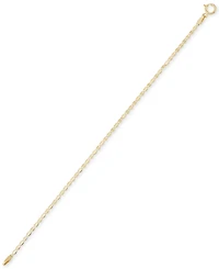Children's Polished Valentino Link Bracelet in 14k Gold
