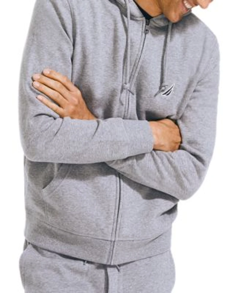 Nautica Mens Super Soft Fleece Full Zip Hoodie Sweatshirt Jogger Pants