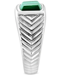 Effy Men's Malachite Ring in Sterling Silver