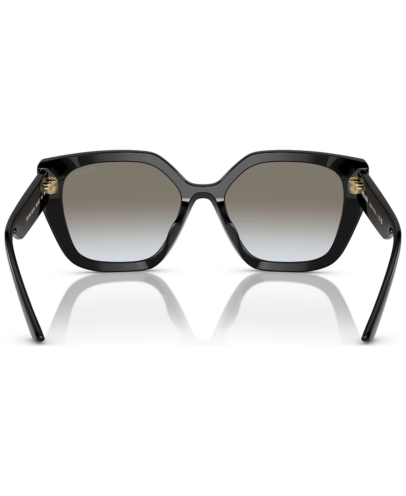 Prada Monochrome Rectangular Women's Sunglasses