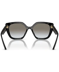 Prada Monochrome Rectangular Women's Sunglasses