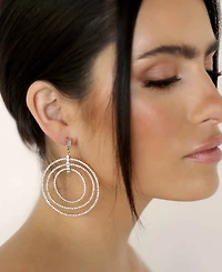 Ettika Disco Glass Ring Earrings