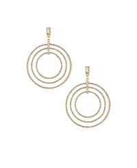 Ettika Disco Glass Ring Earrings