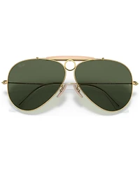 Ray-Ban Unisex Shooter Aviation Collection Sunglasses, RB313858-x 58